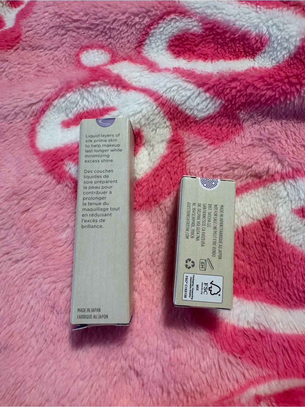 TATCHA The Liquid Silk Canvas Primer & The Silk Serum - 5ml each New